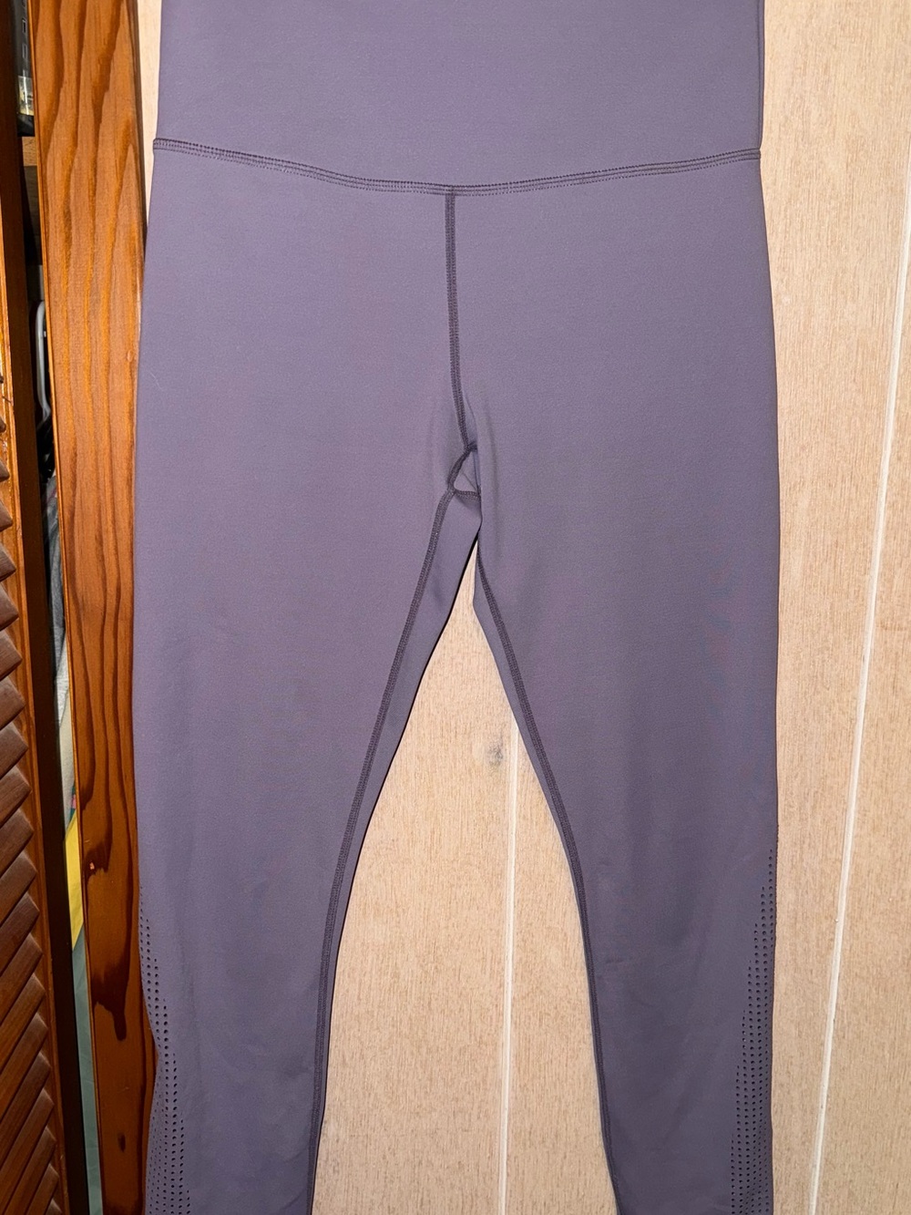 Zyia Size M High-Waist Purple Gray Workout Leggings